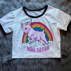 Hail Satan Crop too (runs small)